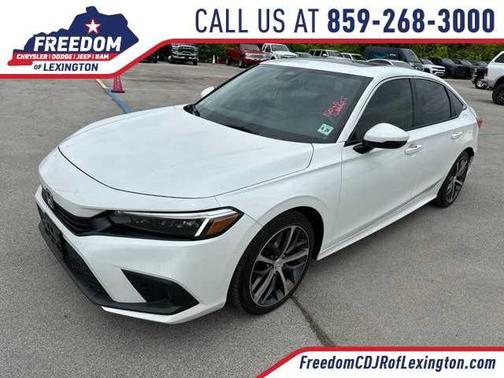 Platinum White Pearl 2023 Honda Civic Touring