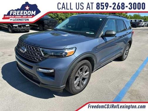 Infinite Blue Metallic Tinted Clearcoat 2021 Ford Explorer XLT