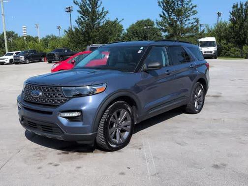 Infinite Blue Metallic Tinted Clearcoat 2021 Ford Explorer XLT
