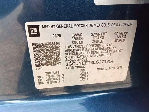 Northsky Blue Metallic 2020 Chevrolet Silverado 1500 RST
