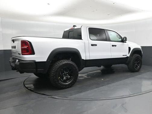 Bright White Clearcoat 2026 RAM 1500 RHO Crew Cab 4x4 5'7' Box