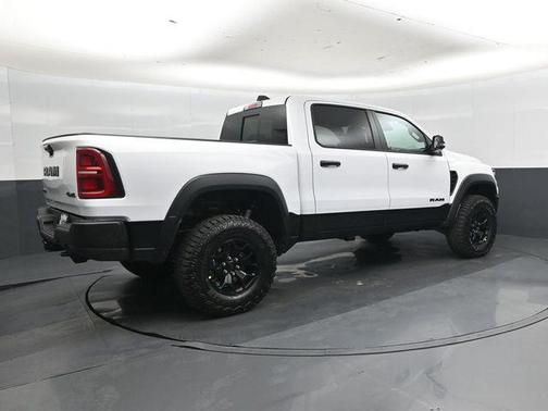 Bright White Clearcoat 2026 RAM 1500 RHO Crew Cab 4x4 5'7' Box