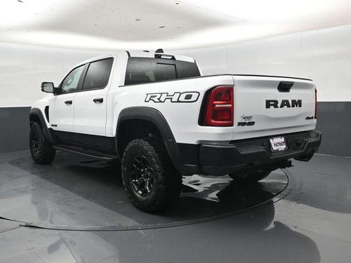 Bright White Clearcoat 2026 RAM 1500 RHO Crew Cab 4x4 5'7' Box