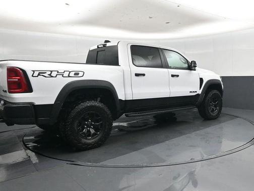 Bright White Clearcoat 2026 RAM 1500 RHO Crew Cab 4x4 5'7' Box