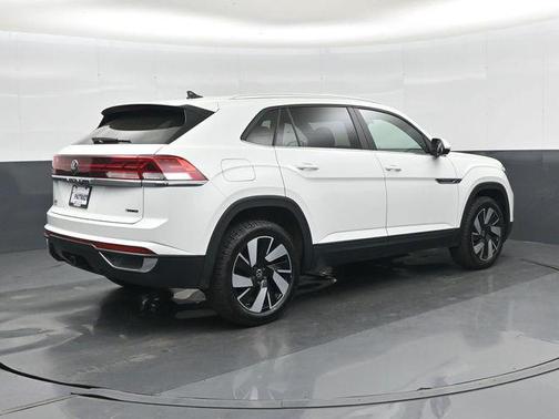 Pure White 2025 Volkswagen Atlas Cross Sport 2.0T SE w/Technology 4MOTION