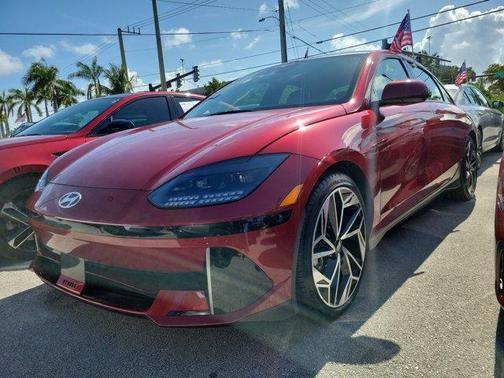 Red 2024 Hyundai IONIQ 6 Limited