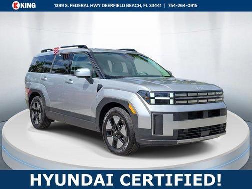 Shimmering Silver 2025 Hyundai SANTA FE HEV SEL