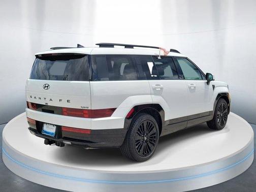 White 2025 Hyundai SANTA FE HEV Calligraphy