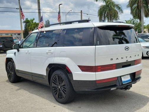 White 2025 Hyundai SANTA FE HEV Calligraphy