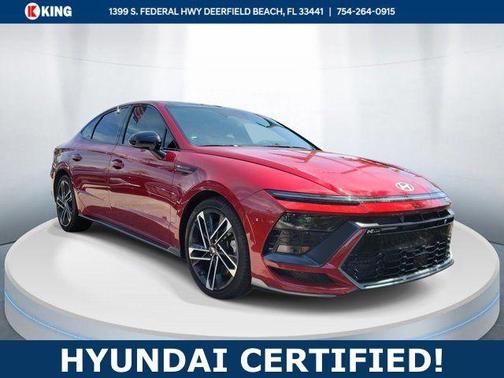 Red 2024 Hyundai SONATA N Line