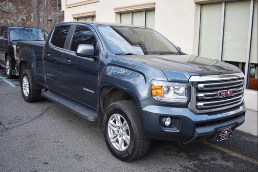Blue 2019 GMC Canyon SLE Truck