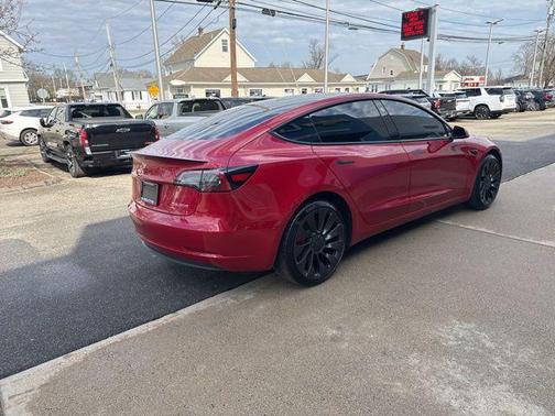 Red Multi-Coat 2023 Tesla Model 3 Performance