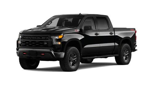 Black 2026 Chevrolet Silverado 1500 Custom Trail Boss Truck
