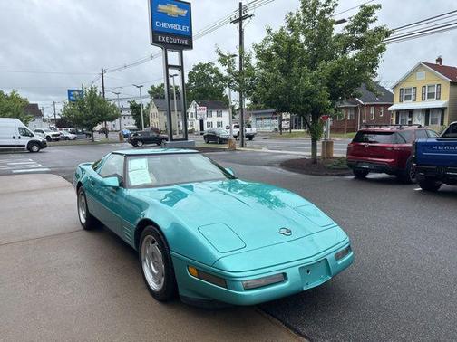 Teal 1991 Chevrolet Corvette Base