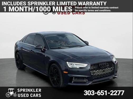 Black 2018 Audi A4 2.0T Premium