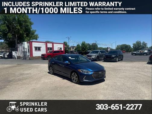 Lakeside Blue 2017 Hyundai ELANTRA Limited