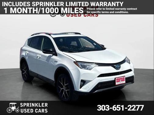 Super White 2017 Toyota RAV4 Hybrid SE