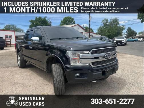 Shadow Black 2018 Ford F-150 Platinum