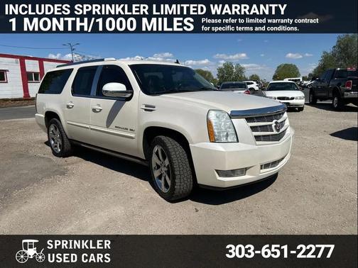 White Diamond Tricoat 2013 Cadillac Escalade ESV Premium