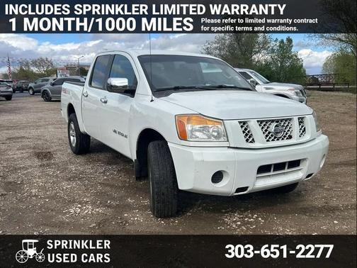 Glacier White 2015 Nissan Titan S