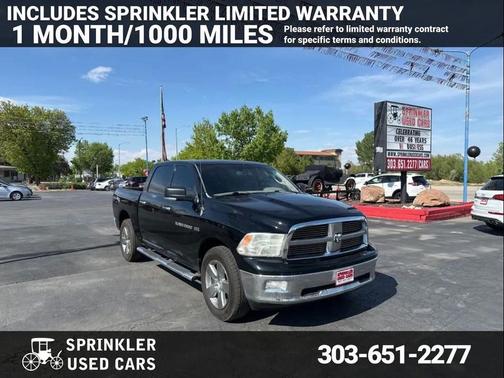 Black Clearcoat 2012 RAM 1500 SLT
