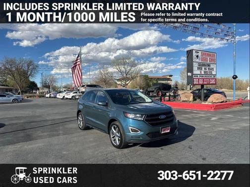 Blue 2016 Ford Edge Sport