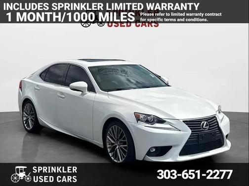White 2015 Lexus IS 250 Base
