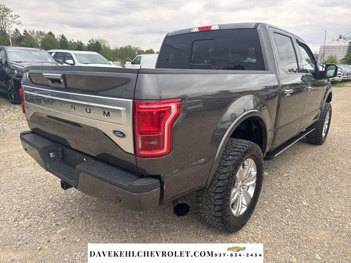 White Platinum Metallic Tri-Coat 2015 Ford F-150 Platinum