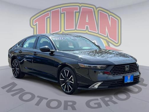 Crystal Black Pearl 2024 Honda Accord Hybrid Touring
