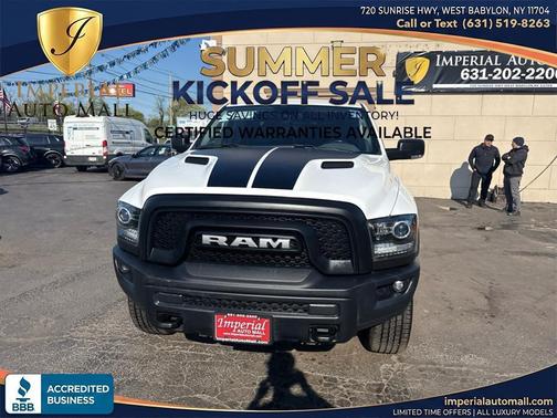 Bright White 2020 RAM 1500 Classic Warlock 4x4 Crew Cab 5''7' Box