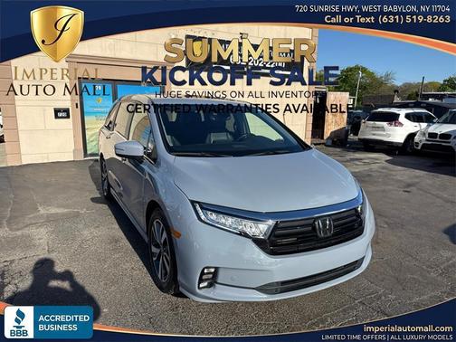 Obsidian Blue Pearl 2024 Honda Odyssey Touring Auto