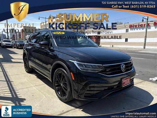 Deep Black Pearl 2022 Volkswagen Tiguan 2.0T SE R-Line Black 4MOTION