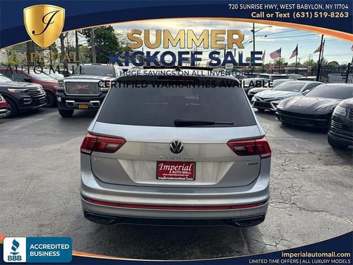 Platinum Gray Metallic 2023 Volkswagen Tiguan 2.0T SE R-Line Black 4MOTION
