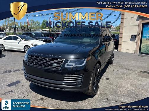 Borealis Black Ultra Metallic Satin 2019 Land Rover Range Rover 5.0L V8 Supercharged Autobiography