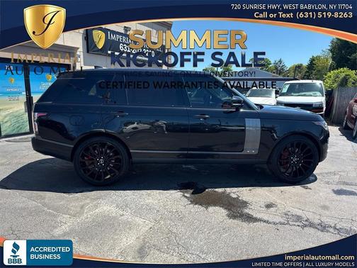 Borealis Black Ultra Metallic Satin 2019 Land Rover Range Rover 5.0L V8 Supercharged Autobiography
