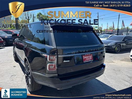 Borealis Black Ultra Metallic Satin 2019 Land Rover Range Rover 5.0L V8 Supercharged Autobiography