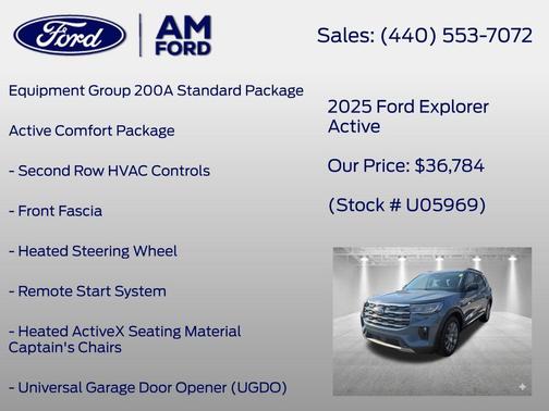 VAPOR BLUE 2025 Ford Explorer Active