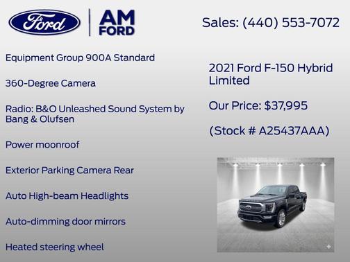 Black Metallic 2021 Ford F-150 Limited