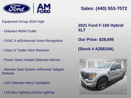 Silver Metallic 2021 Ford F-150 XLT