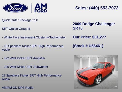 Hemi Orange Pearl Coat 2009 Dodge Challenger SRT8