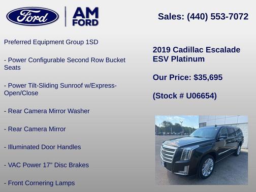 Black Raven 2019 Cadillac Escalade ESV Platinum