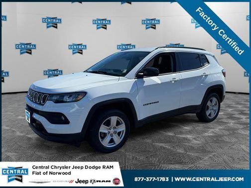 Bright White Clearcoat 2022 Jeep Compass Latitude