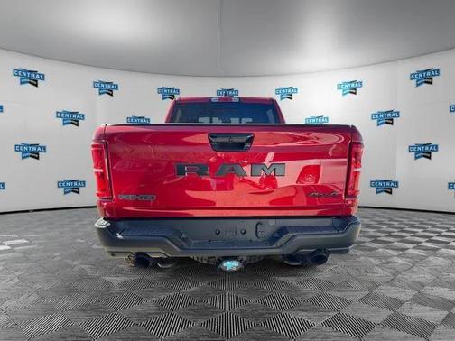 Red 2026 RAM 1500 RHO Crew Cab 4x4 5'7' Box