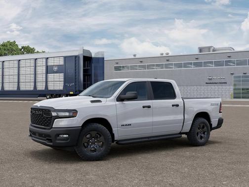 Bright White Clearcoat 2026 RAM 1500 Warlock Crew Cab 4x4 5'7' Box