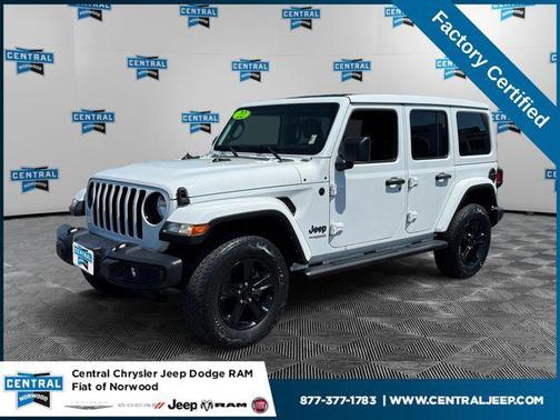 Bright White Clearcoat 2022 Jeep Wrangler Unlimited Sahara