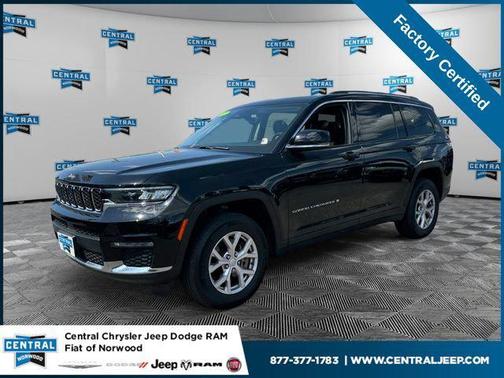 Diamond Black Crystal Pearlcoat 2022 Jeep Grand Cherokee L Limited