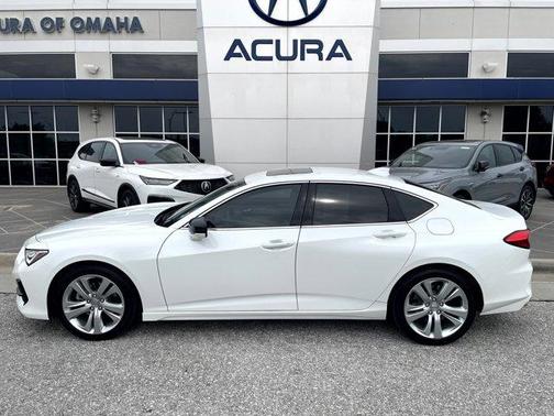 Platinum White Pearl 2023 Acura TLX Technology