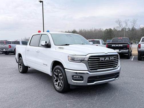 Bright White Clearcoat 2025 RAM 1500 Laramie