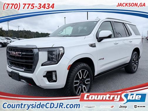White Frost Tri-Coat 2023 GMC Yukon AT4