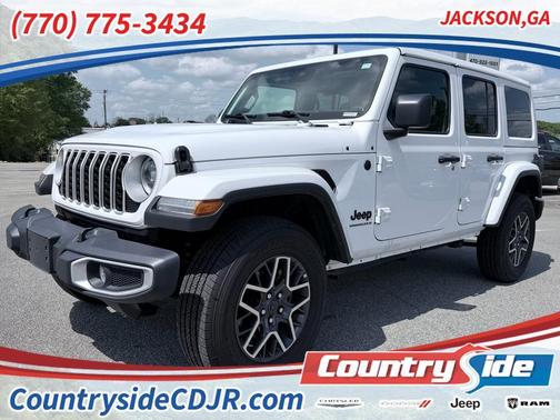Bright White Clearcoat 2025 Jeep Wrangler Sahara